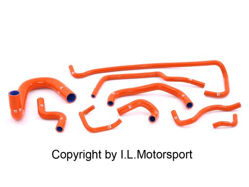 I.L.Motorsport Siliconen Slangen Set 9 Delig Oranje
