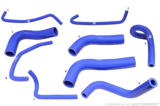 MX-5 Blue Silicone Cooling Hose Set I.L.Motorsport